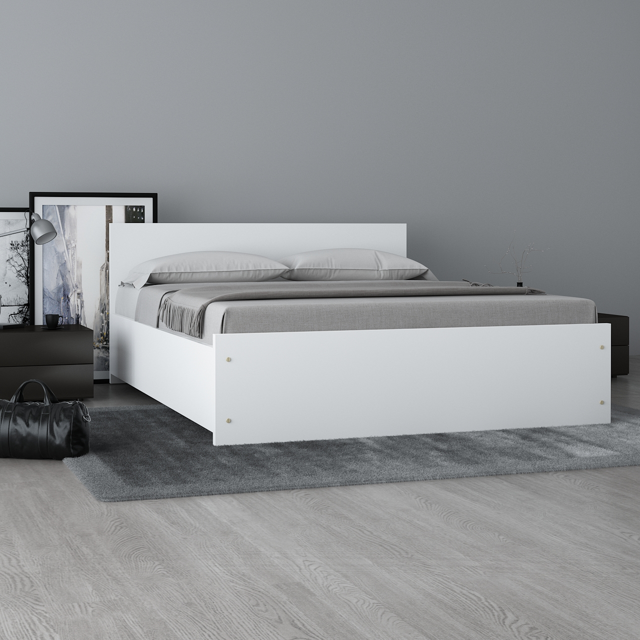 تخت خواب دونفره مدل FH274 سایز 206x160 سانتی متر