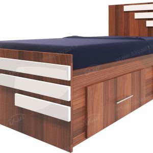 تخت خواب یکنفره اعیان مدل FH281 سایز 90×200 سانتی متر