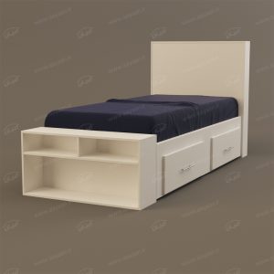 تخت خواب یکنفره مدل FH295 سایز 96×235 سانتی متر