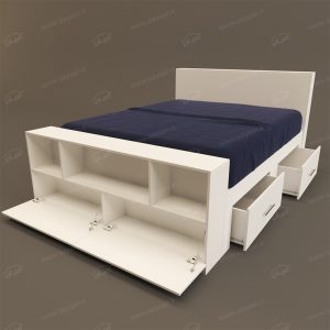 تخت خواب دو نفره مدل FH296 سایز 166×245 سانتی متر