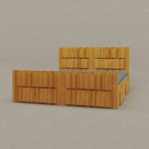 تخت خواب دونفره اعیان مدل FH335 سایز 160×200 سانتی متر