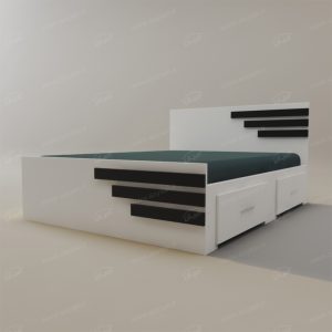 تخت خواب دونفره اعیان مدل FH357 سایز 160×200 سانتی متر