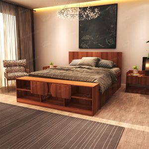 تخت خواب دونفره اعیان مدل FH417 سایز 160×200 سانتی متر