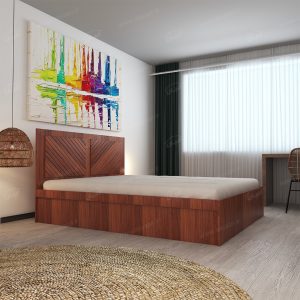 تخت خواب دونفره اعیان مدل FH421 سایز 160×200 سانتی متر
