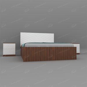 سرویس خواب دونفره اعیان مدل FH450 سایز 160×200 سانتی متر سه تکه