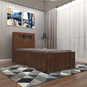 تخت خواب یکنفره اعیان مدل FH524 سایز 90×200 سانتی متر