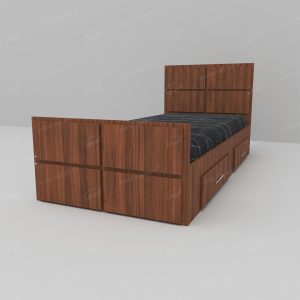 تخت خواب یک نفره اعیان مدل FH535 طرح اسپرت سایز 200×120 سانتی متر