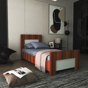 تخت خواب یکنفره اعیان مدل FH363 سایز 90x200 سانتی متر