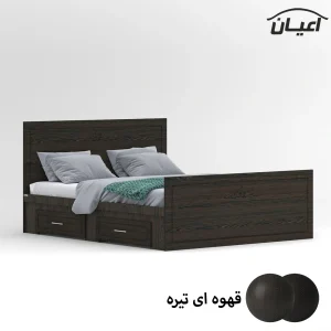 تخت خواب دونفره اعیان مدل FH402 سایز 160×200 سانتی متر