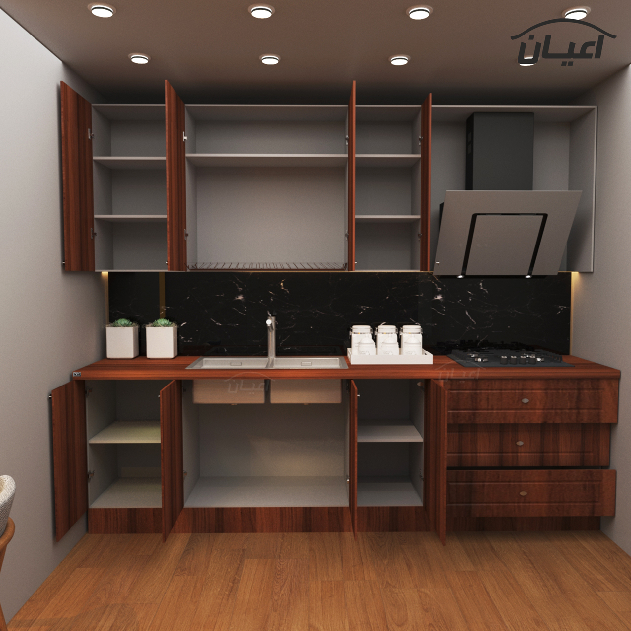 کابینت آشپزخانه اعیان مدل FH CG19 مجموعه 8 عددی | گارانتی اصالت و سلامت فیزیکی کالا