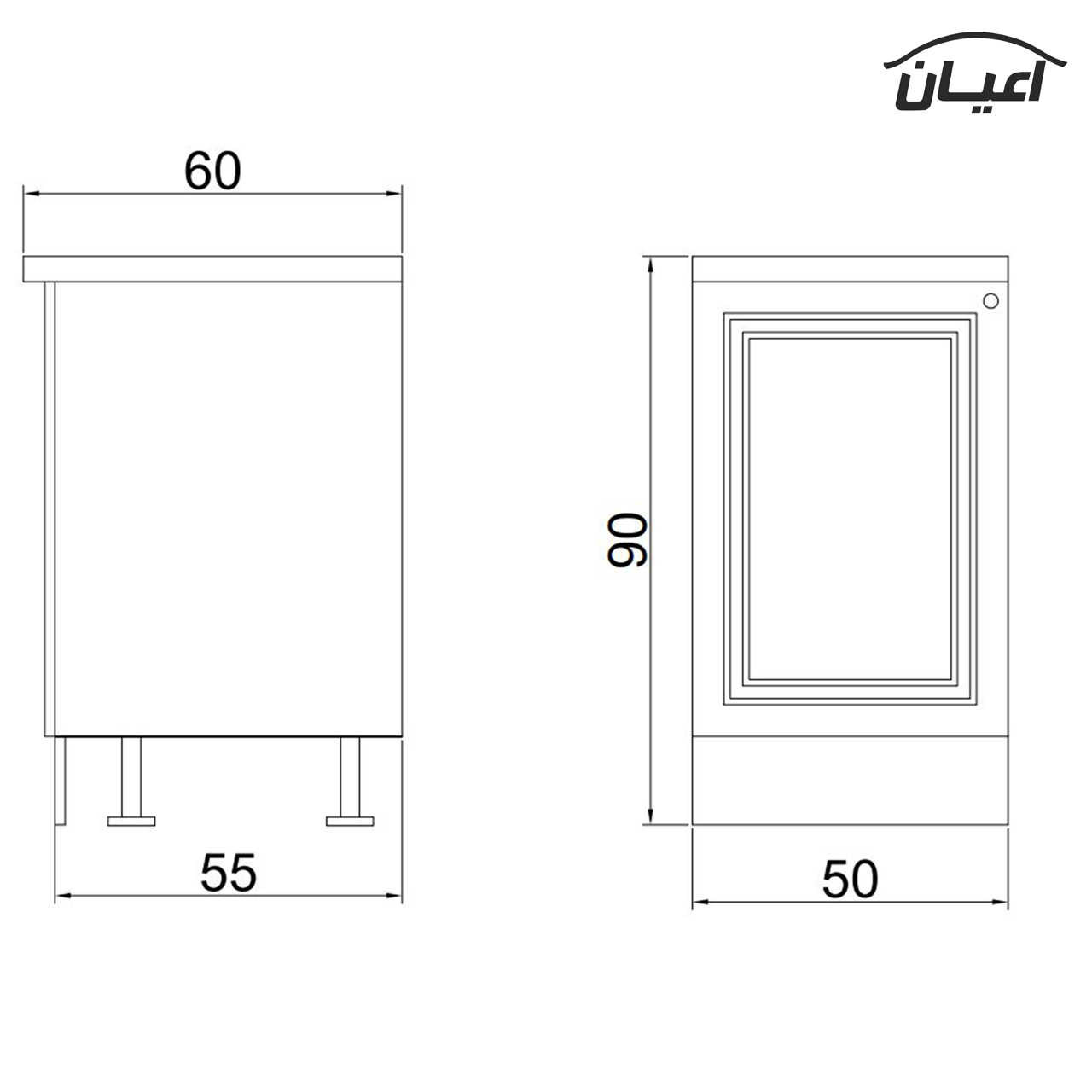 کابینت آشپزخانه اعیان مدل FH CW22 | گارانتی اصالت و سلامت فیزیکی کالا