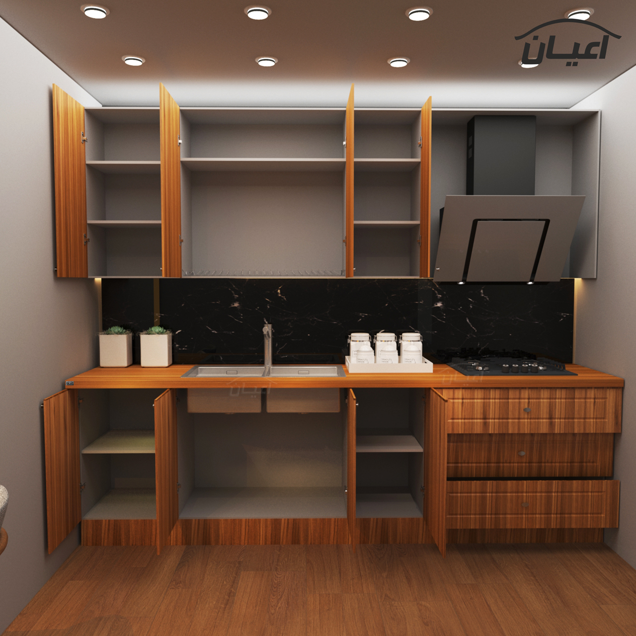 کابینت آشپزخانه اعیان مدل FH CL19 مجموعه 8 عددی | گارانتی اصالت و سلامت فیزیکی کالا