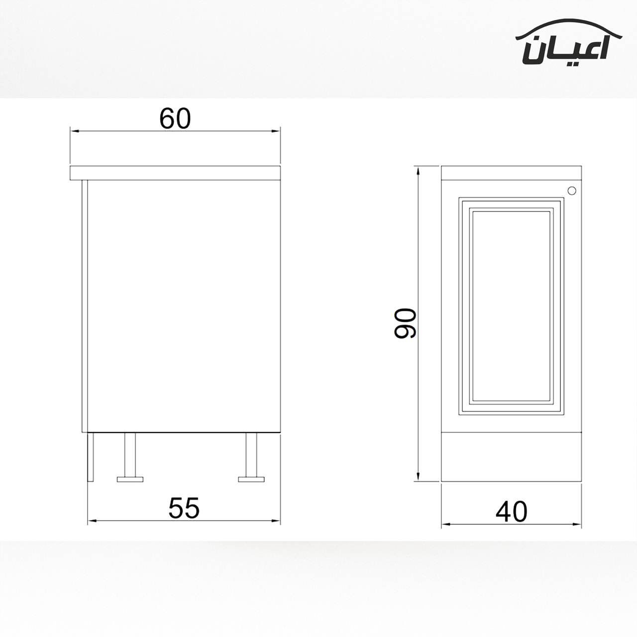 کابینت آشپزخانه اعیان مدل FH CW23 | گارانتی اصالت و سلامت فیزیکی کالا