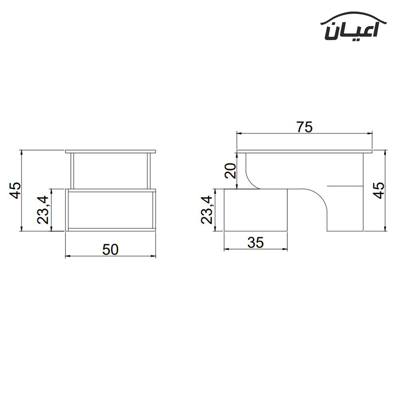 میز جلومبلی اعیان مدل FH390