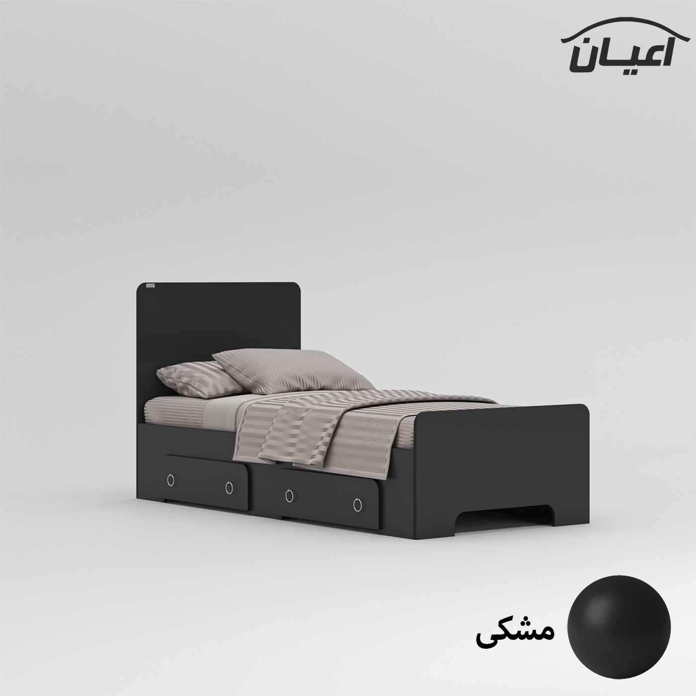 تخت خواب یک نفره اعیان مدل FH794 سایز 90x200 سانتی متر