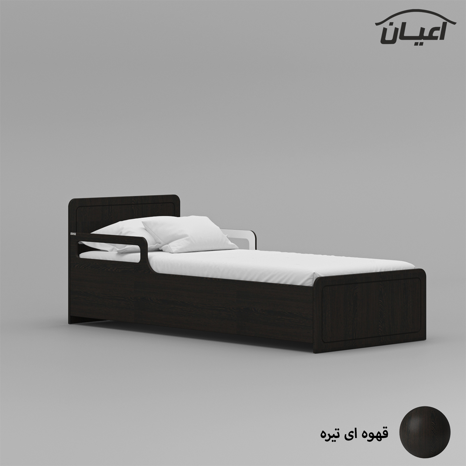 تخت خواب یک نفره اعیان مدل FH771 سایز 80x180 سانتی متر