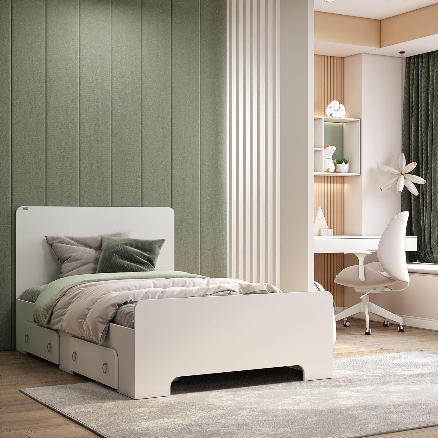 تخت خواب یک نفره اعیان مدل FH793 سایز 120x200 سانتی متر