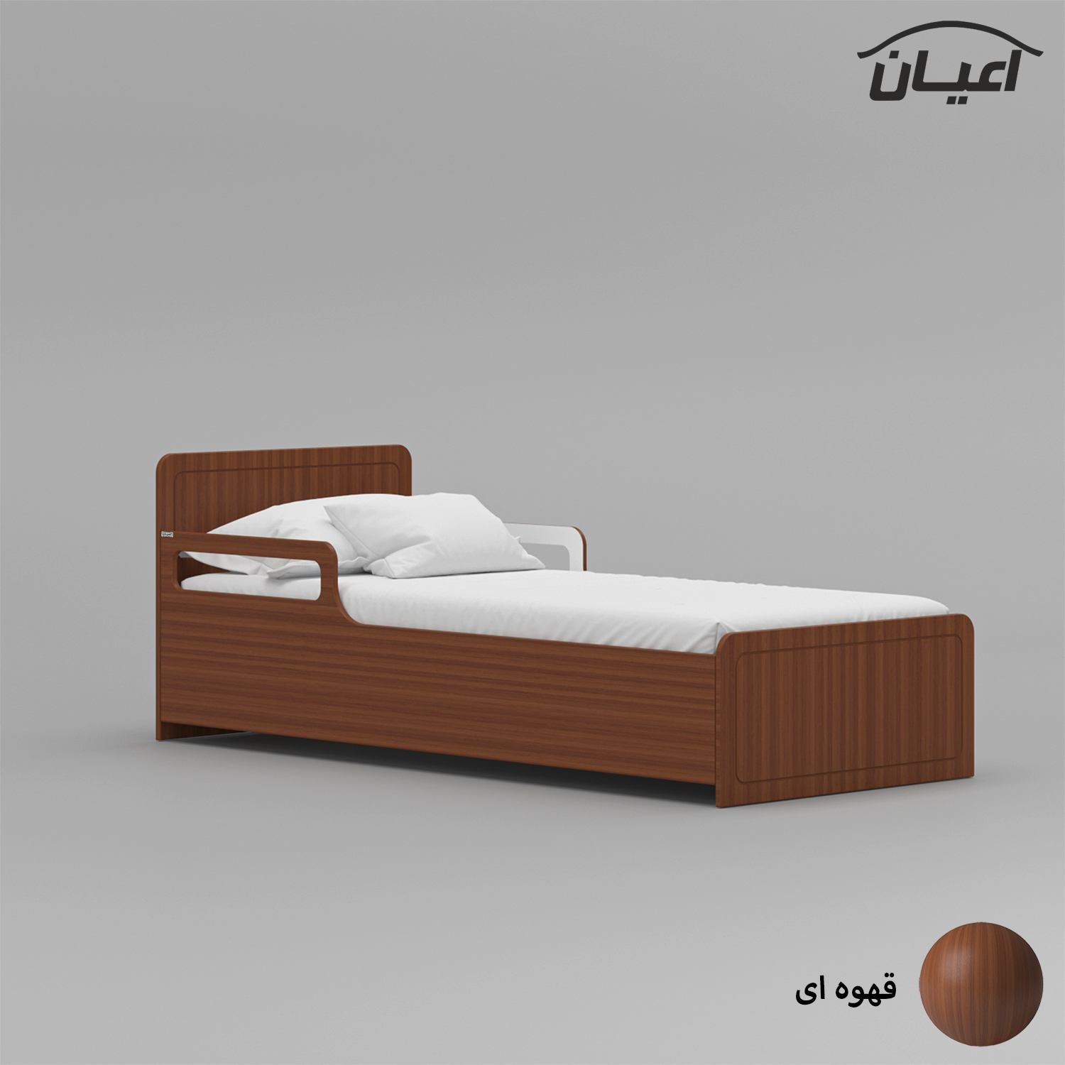 تخت خواب یک نفره اعیان مدل FH771 سایز 80x180 سانتی متر