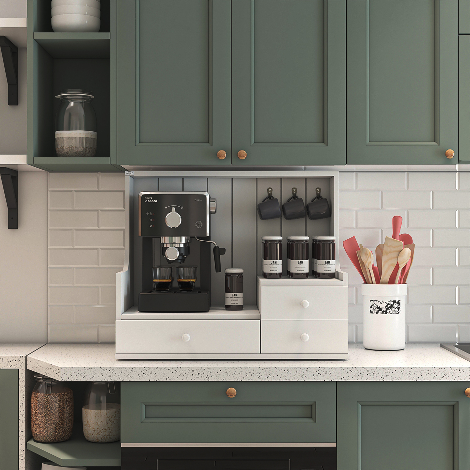 کنسول اعیان مدل کافه بار FH848 طرح رومیزی