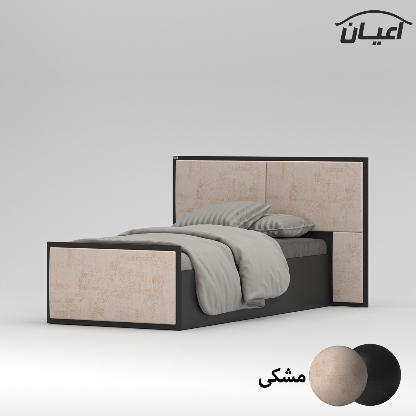 تخت خواب یک نفره اعیان مدل FH782 سایز 90x200 سانتی متر