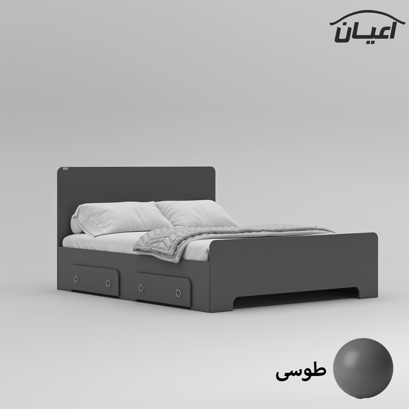 تخت خواب دونفره اعیان مدل FH792 سایز 160x200 سانتی متر