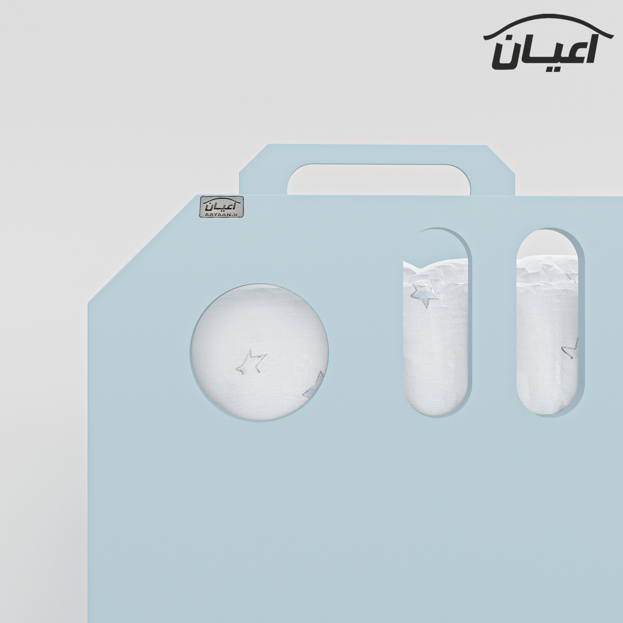 تخت خواب یک نفره اعیان مدل FH803 سایز 80x180 سانتی متر