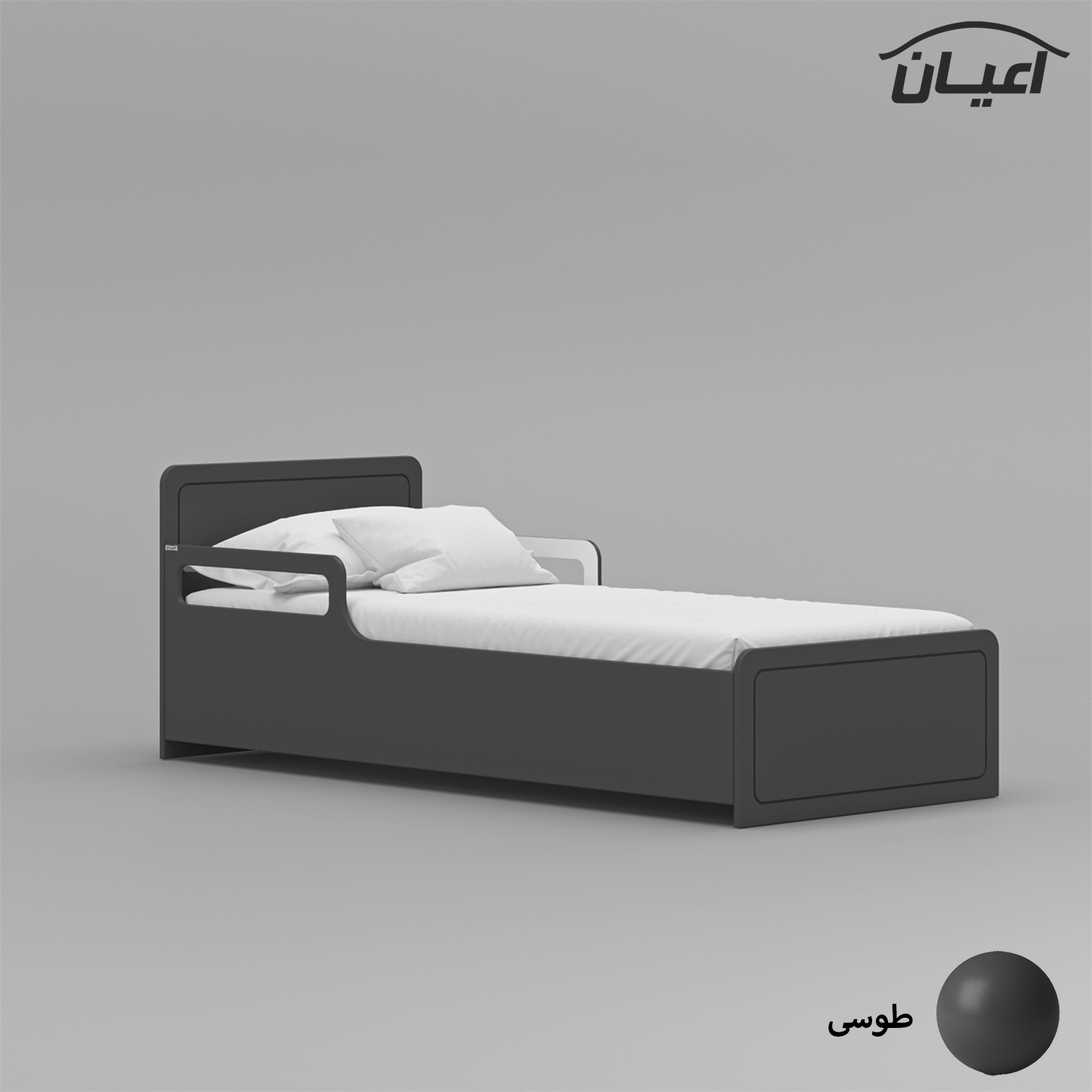 تخت خواب یک نفره اعیان مدل FH770 سایز 90x200 سانتی متر