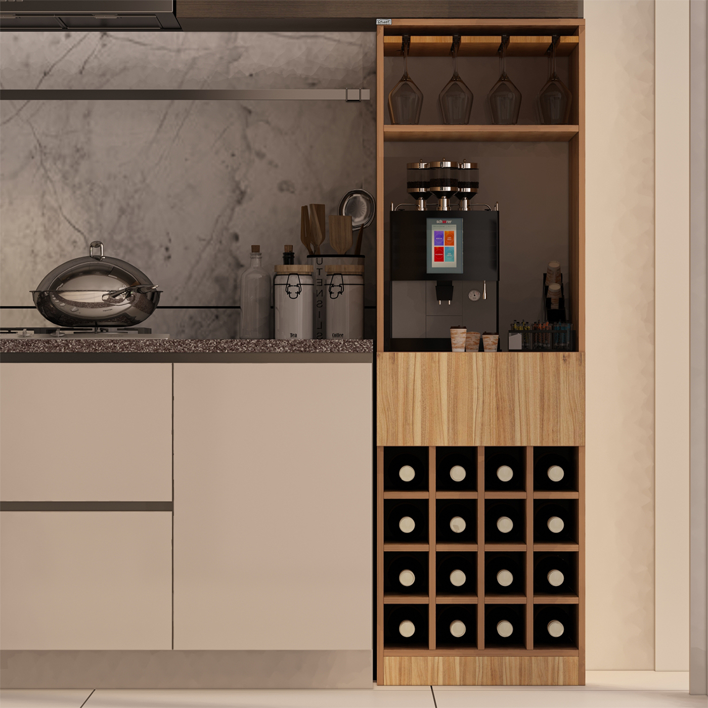 کنسول اعیان مدل کافه بار FH837