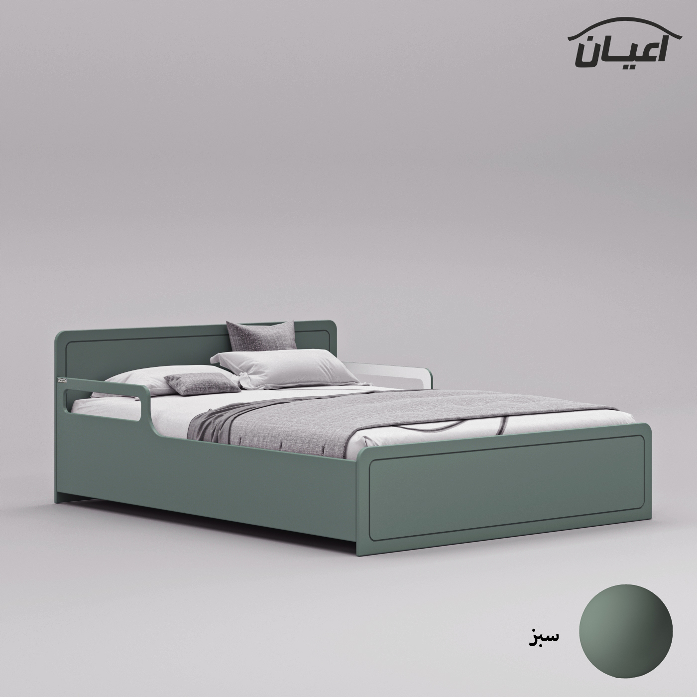 تخت خواب دونفره اعیان مدل FH773 سایز 160x200 سانتی متر
