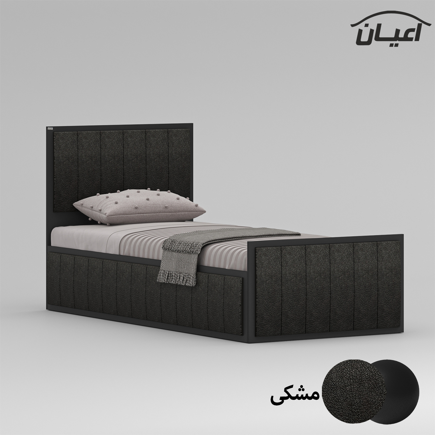 تخت خواب نوجوان اعیان مدل FH853 سایز 80x180 سانتی متر
