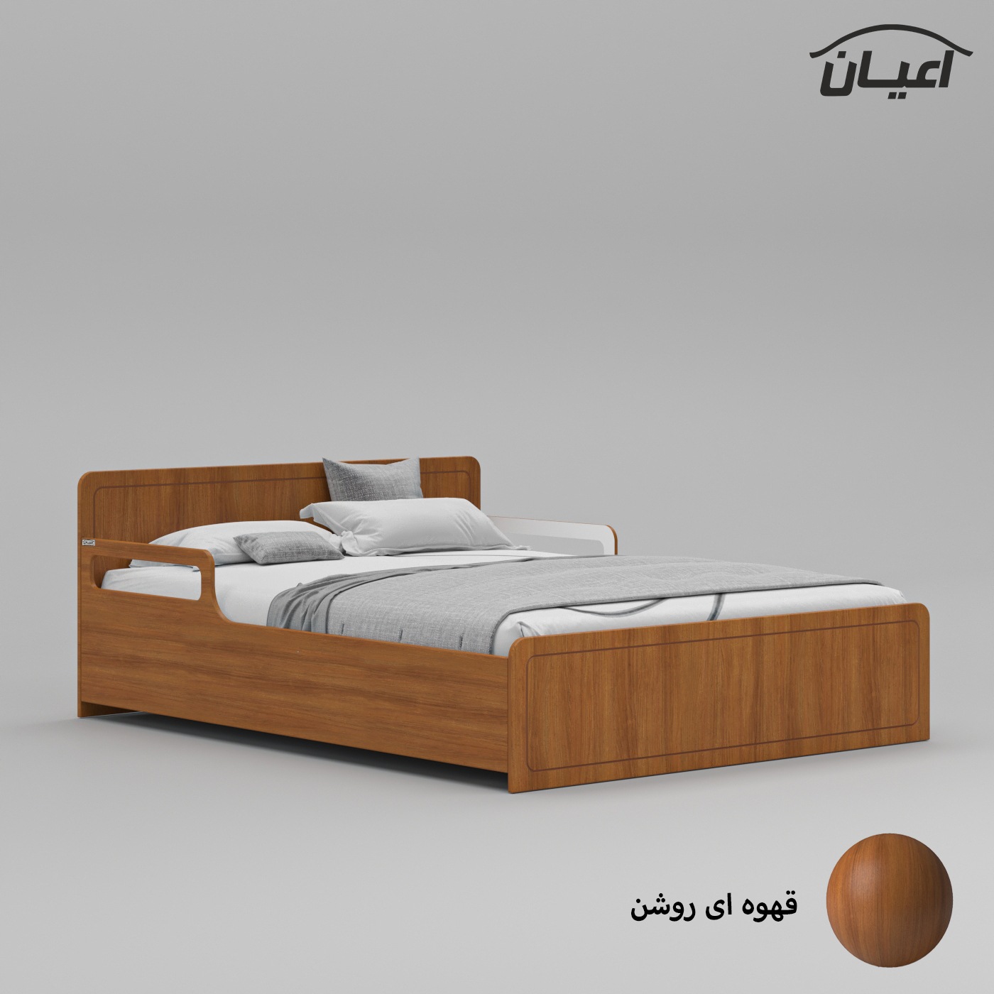 تخت خواب دونفره اعیان مدل FH773 سایز 160x200 سانتی متر