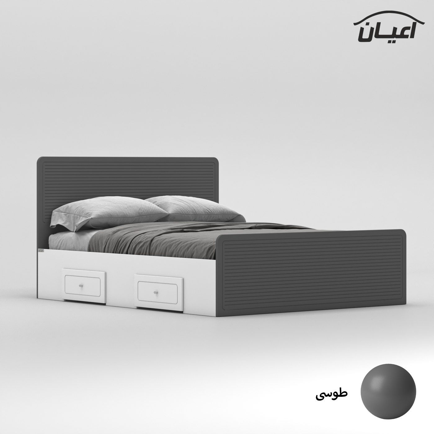 تخت خواب دو نفره اعیان مدل FH812 سایز 160x200 سانتی متر