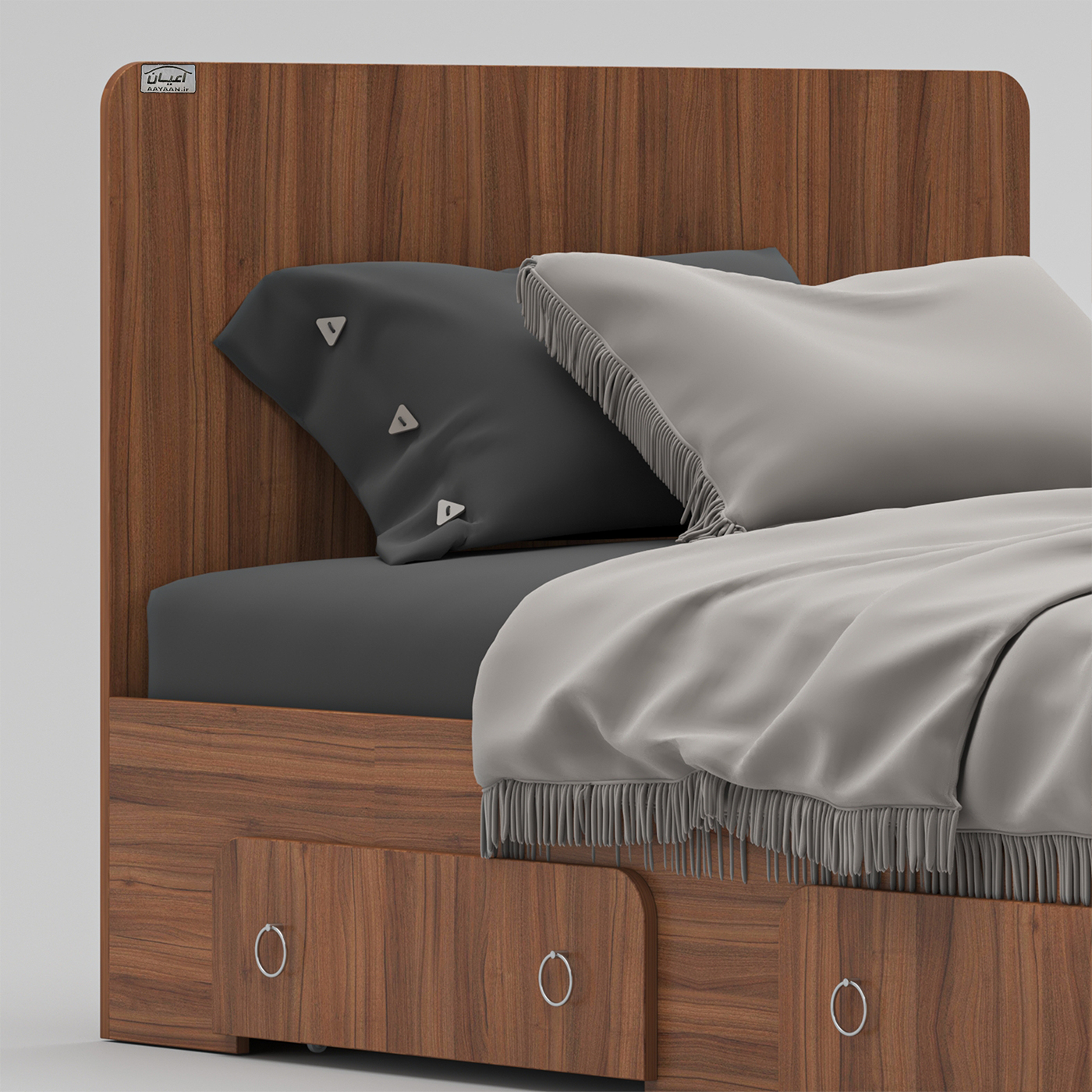 تخت خواب یک نفره اعیان مدل FH793 سایز 120x200 سانتی متر