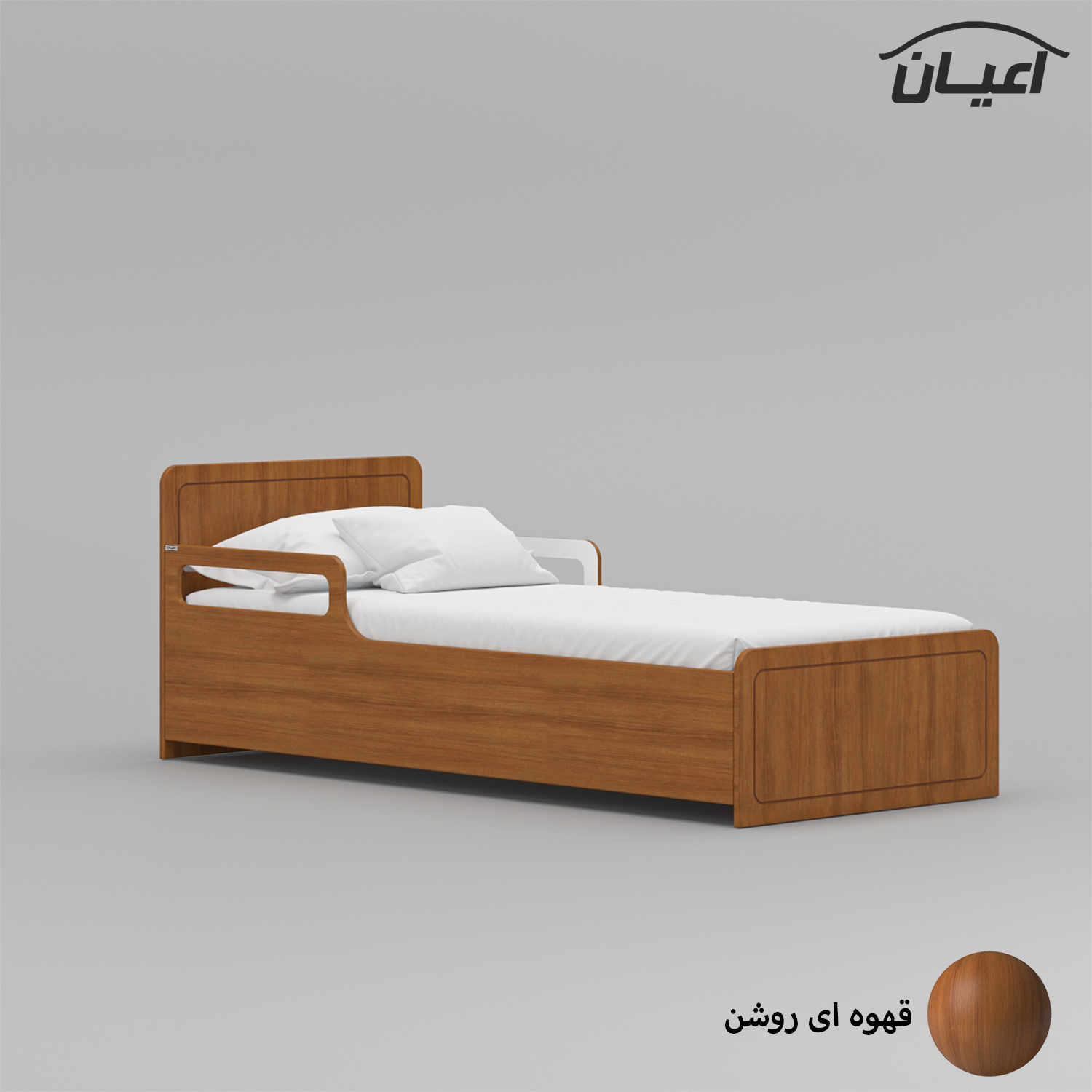 تخت خواب یک نفره اعیان مدل FH771 سایز 80x180 سانتی متر