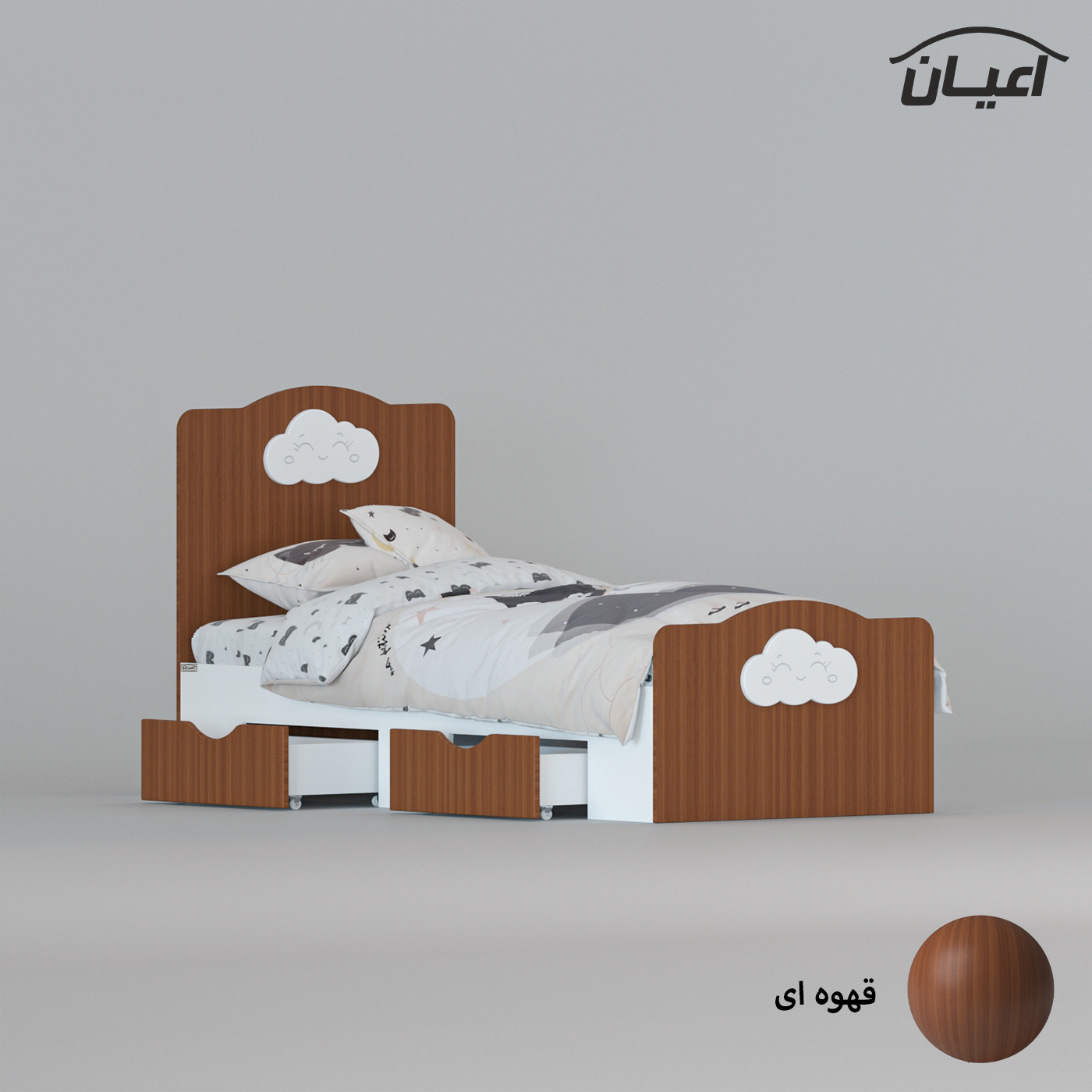 سرویس خواب اعیان مدل FH766 سایز 80×180 سانتی متر مجموعه 6 عددی