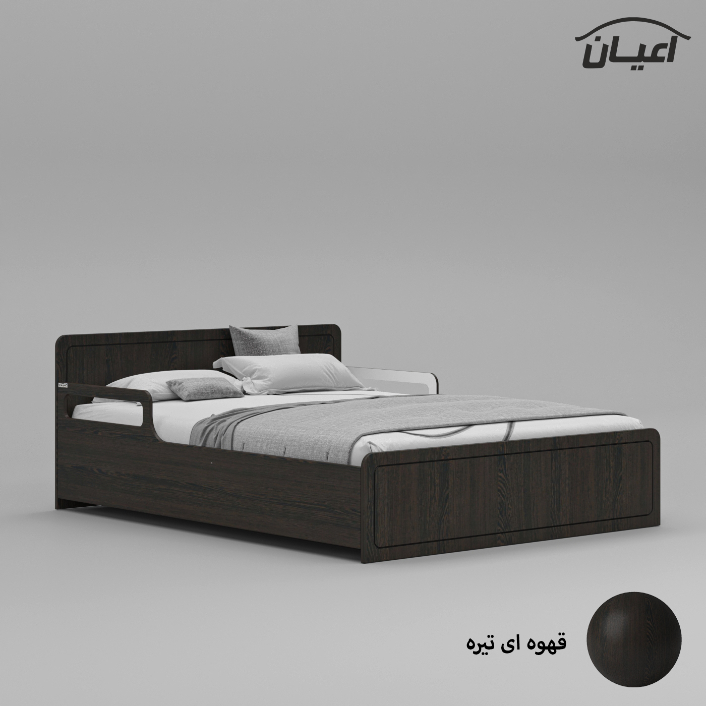 تخت خواب دونفره اعیان مدل FH773 سایز 160x200 سانتی متر
