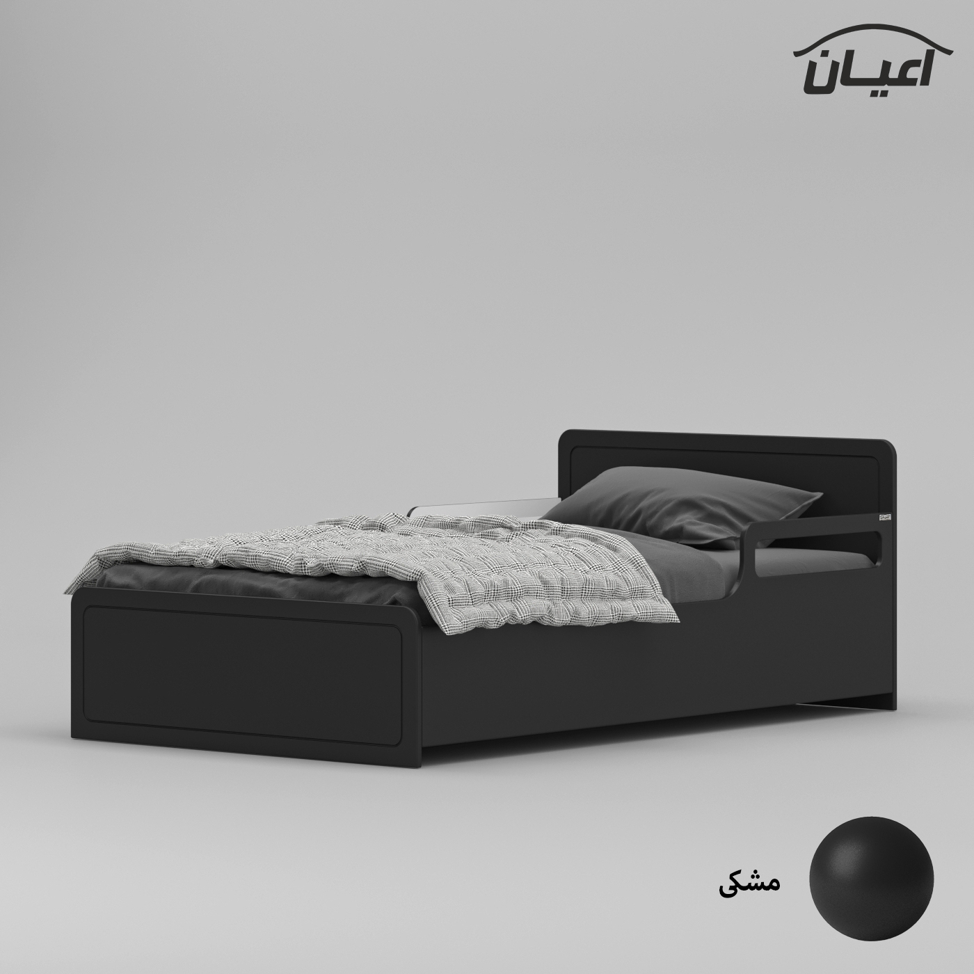 تخت خواب یک نفره اعیان مدل FH772 سایز 120x200 سانتی متر