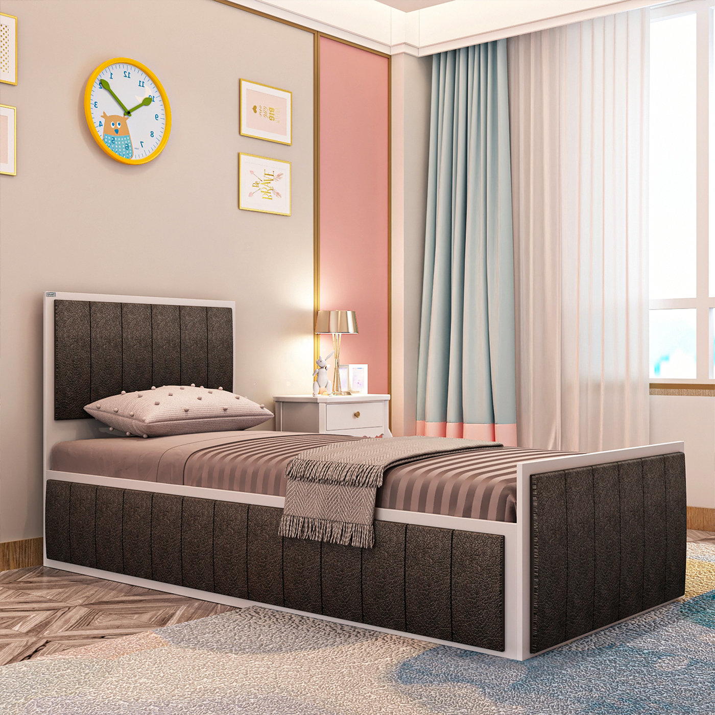 تخت خواب یک نفره اعیان مدل FH852 سایز 90x200 سانتی متر