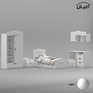 سرویس خواب اعیان مدل FH766 سایز 80×180 سانتی متر مجموعه 6 عددی