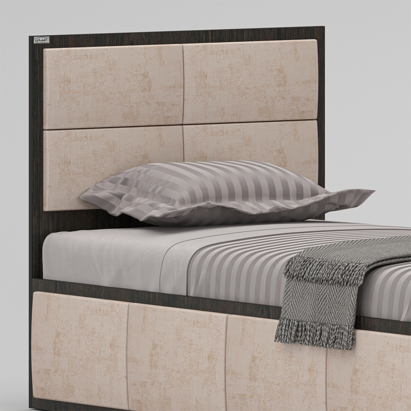 تخت خواب نوجوان اعیان مدل FH843 سایز 80x180 سانتی متر