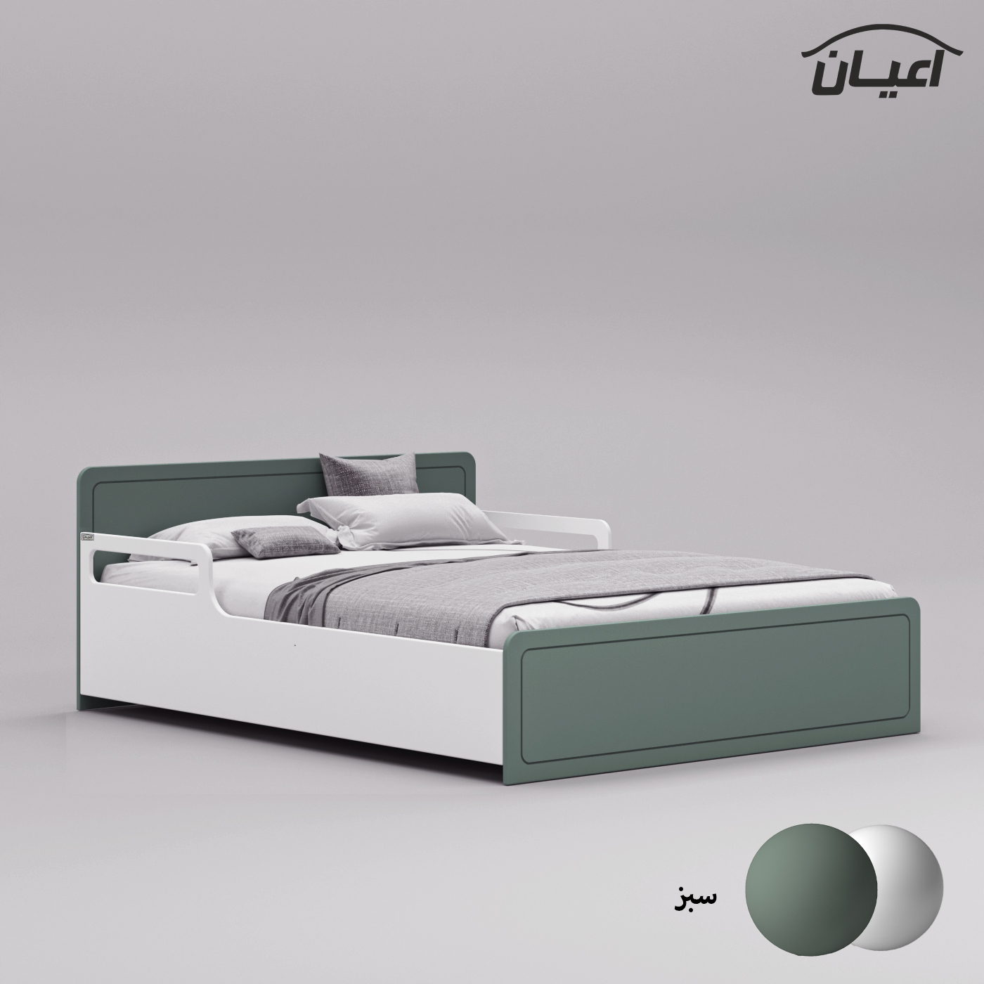 تخت خواب دونفره اعیان مدل FH773 سایز 160x200 سانتی متر