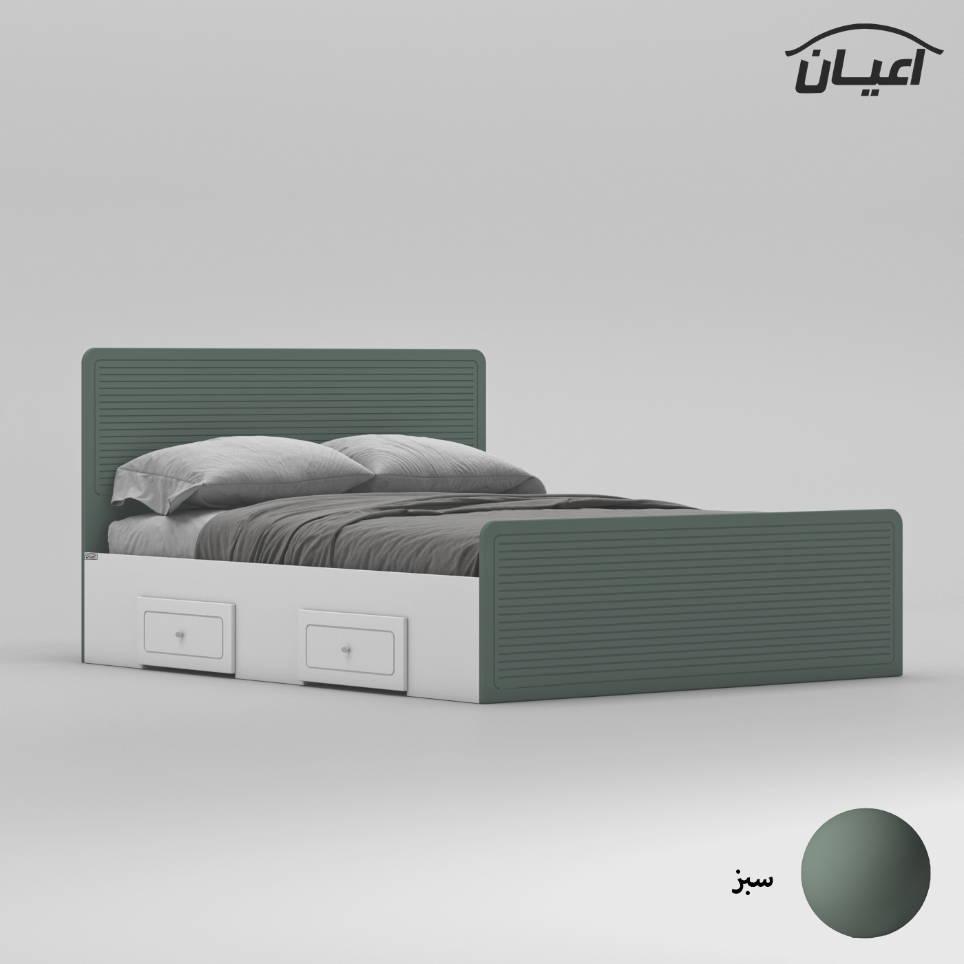 تخت خواب دو نفره اعیان مدل FH812 سایز 160x200 سانتی متر