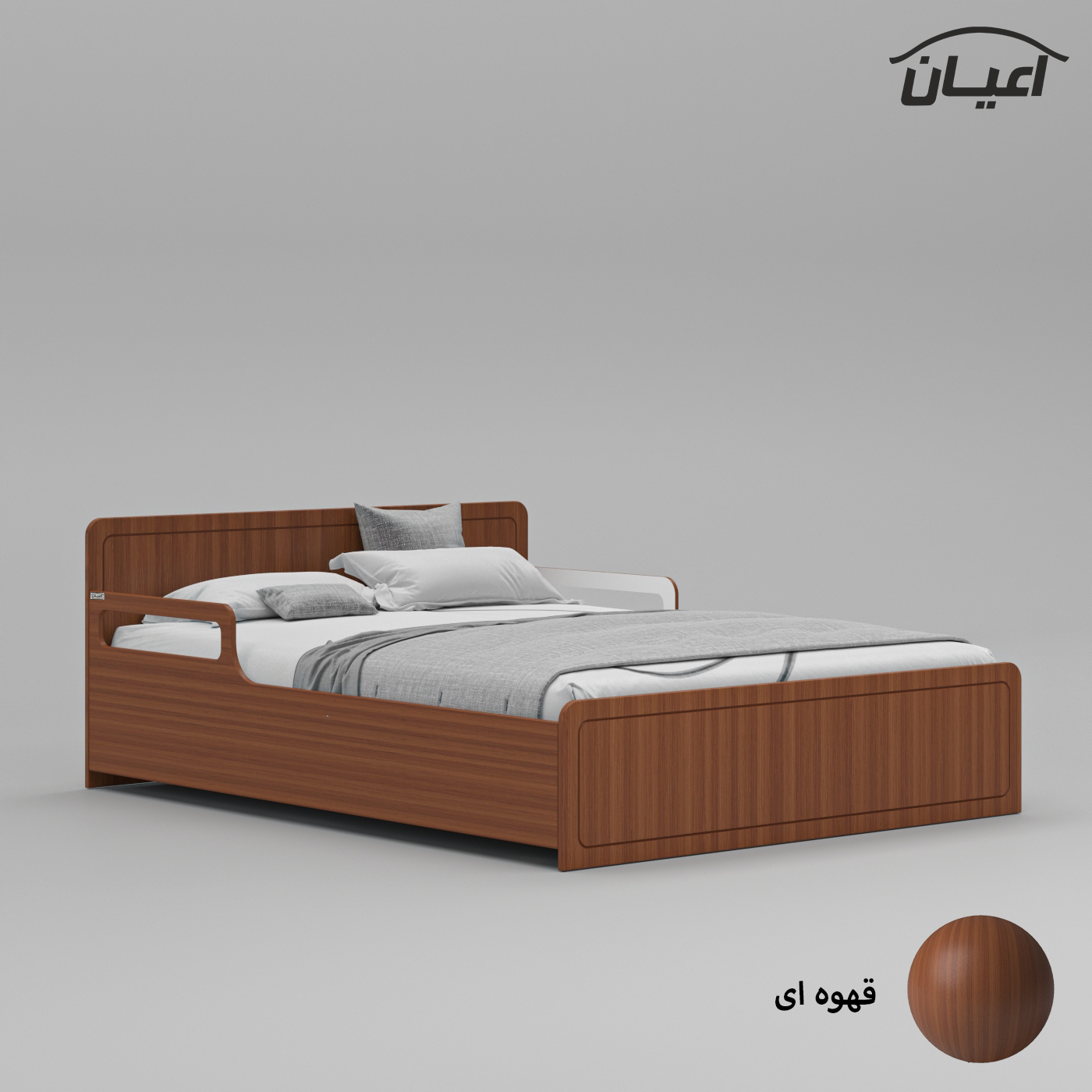 تخت خواب دونفره اعیان مدل FH773 سایز 160x200 سانتی متر