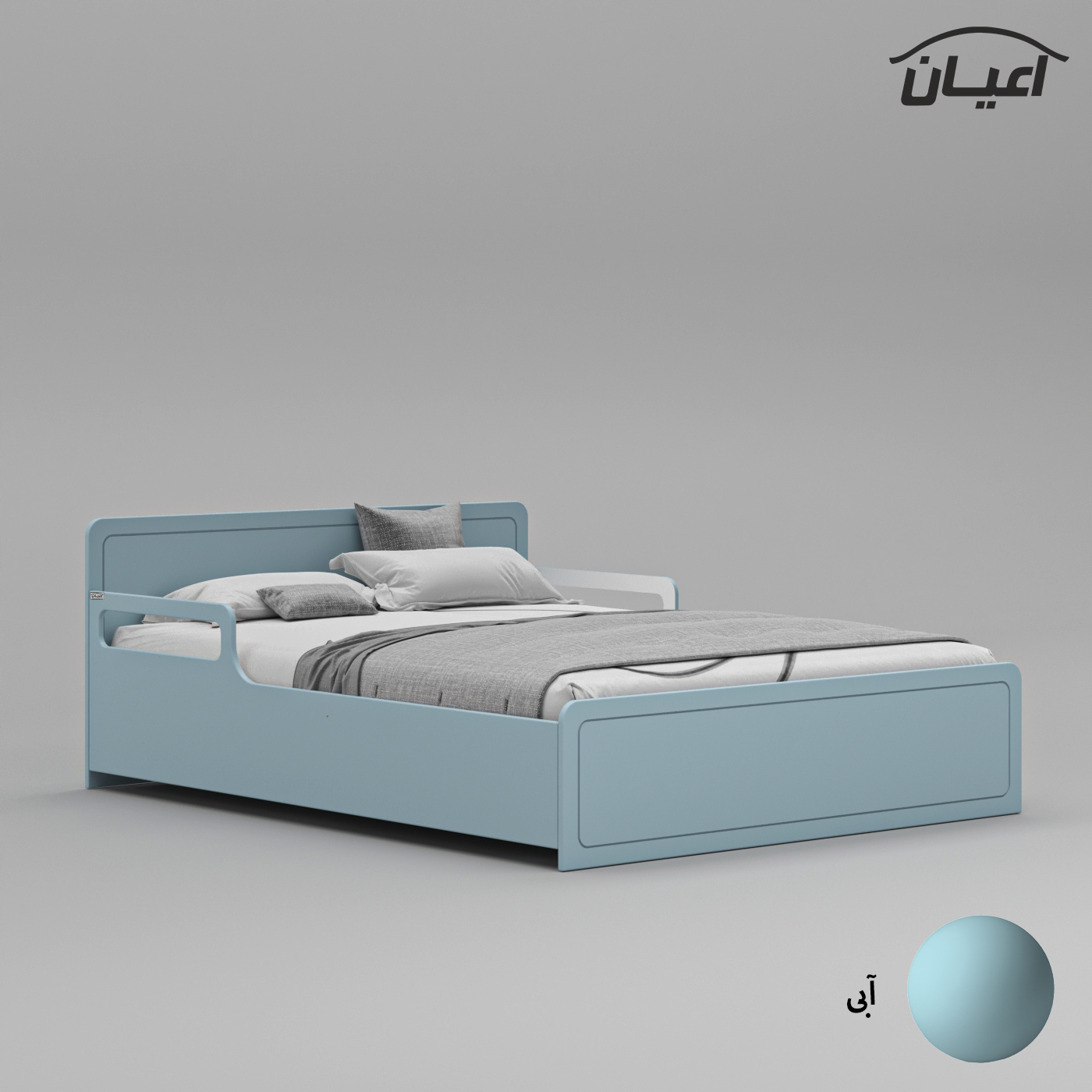 تخت خواب دونفره اعیان مدل FH773 سایز 160x200 سانتی متر