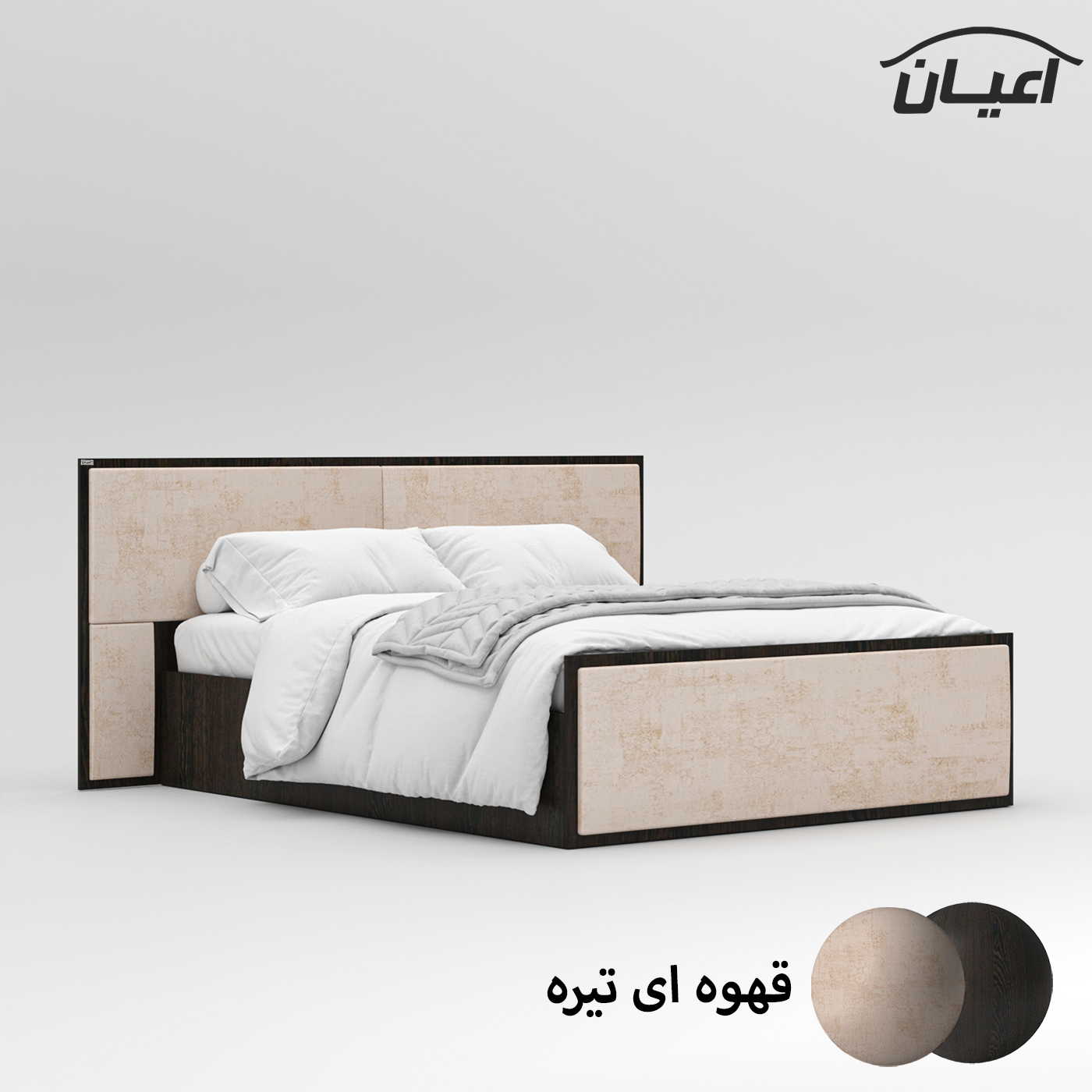 تخت خواب دونفره اعیان مدل FH780 سایز 160x200 سانتی متر