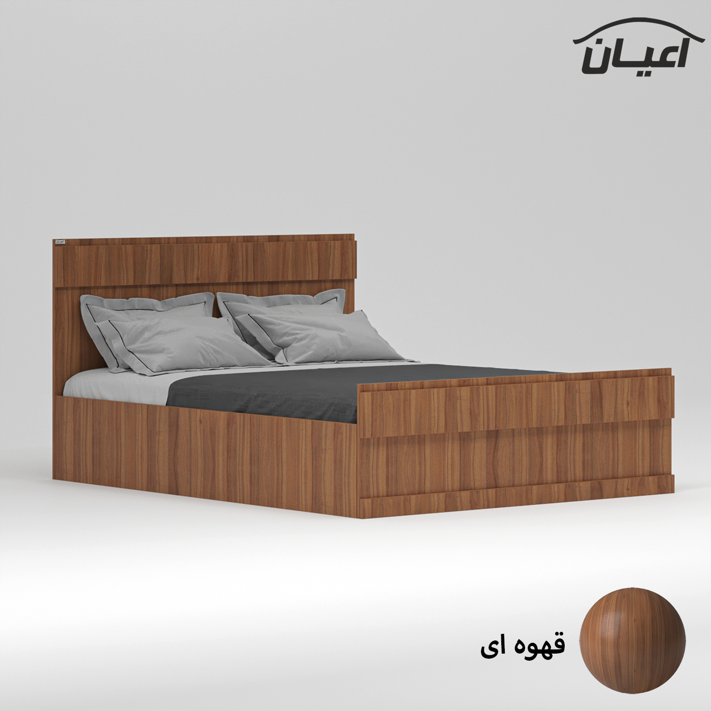 تخت خواب دو نفره اعیان مدل FH867 سایز 160x200 سانتی متر