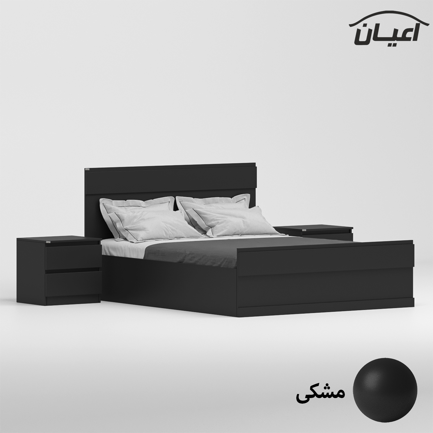 سرویس خواب دونفره اعیان مدل FH864 سایز 160x200 سانتی متر مجموعه سه عددی