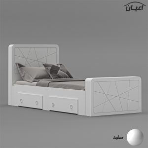 تخت خواب یک نفره FH719 سایز 90×200 سانتی متر (موجودی انبار)