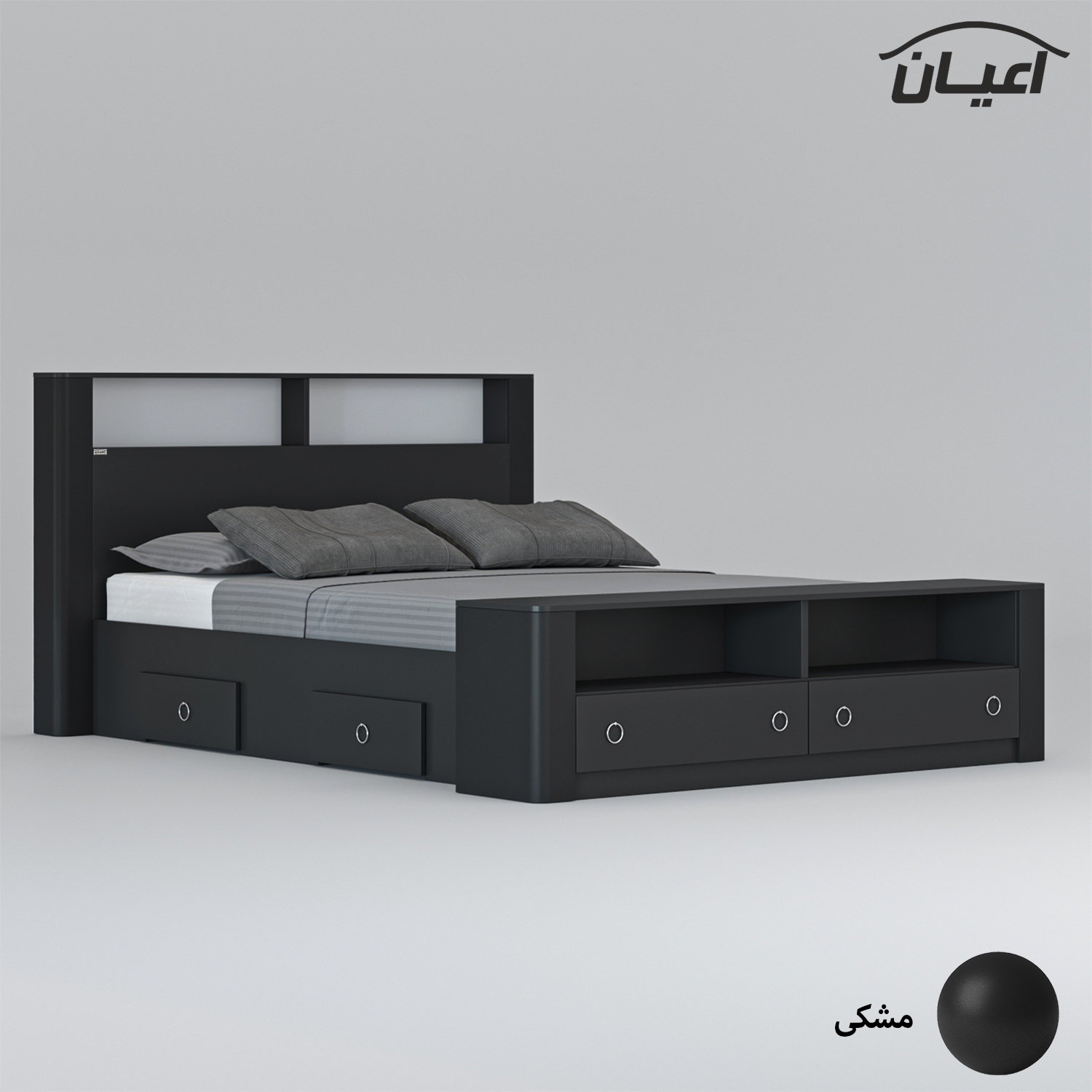 تخت خواب دونفره اعیان مدل FH822 سایز 160x200 سانتی متر