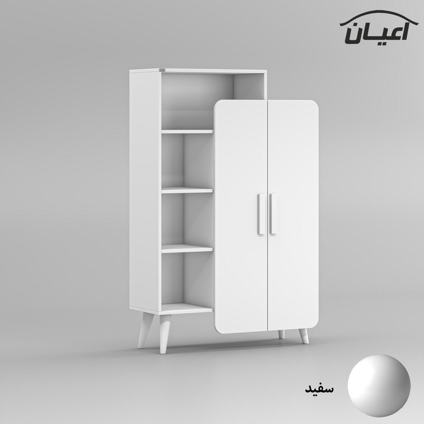 کتابخانه پنج طبقه اعیان مدل FH834